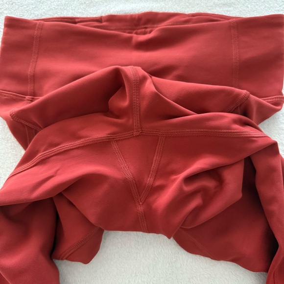 lululemon Invigorate High Rise Crop 23” Leggings , Cayenne, Size 4 - Picture 5 of 9